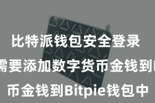 比特派钱包安全登录 咱们需要添加数字货币金钱到Bitpie钱包中