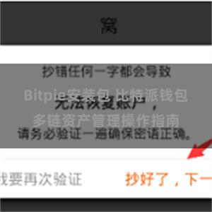 Bitpie安装包 比特派钱包多链资产管理操作指南