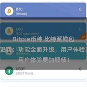 Bitpie币种 比特派钱包最新版本更新：功能全面升级，用户体验更加顺畅！