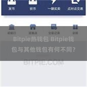 Bitpie热钱包 Bitpie钱包与其他钱包有何不同？