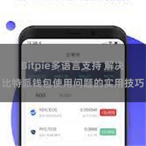 Bitpie多语言支持 解决比特派钱包使用问题的实用技巧