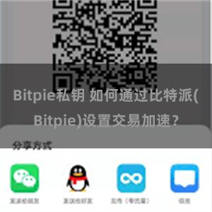 Bitpie私钥 如何通过比特派(Bitpie)设置交易加速？