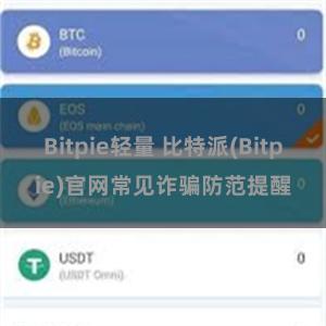 Bitpie轻量 比特派(Bitpie)官网常见诈骗防范提醒