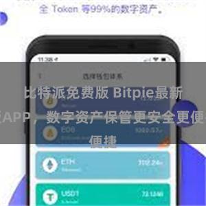 比特派免费版 Bitpie最新版APP，数字资产保管更安全更便捷