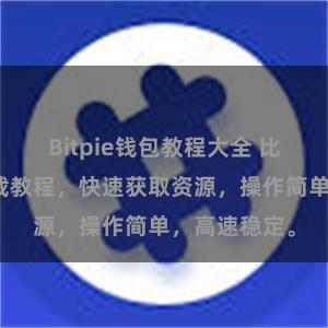 Bitpie钱包教程大全 比特派直链下载教程，快速获取资源，操作简单，高速稳定。