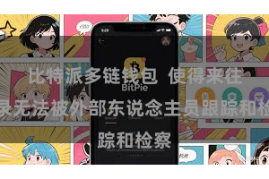 比特派多链钱包  使得来往纪录无法被外部东说念主员跟踪和检察